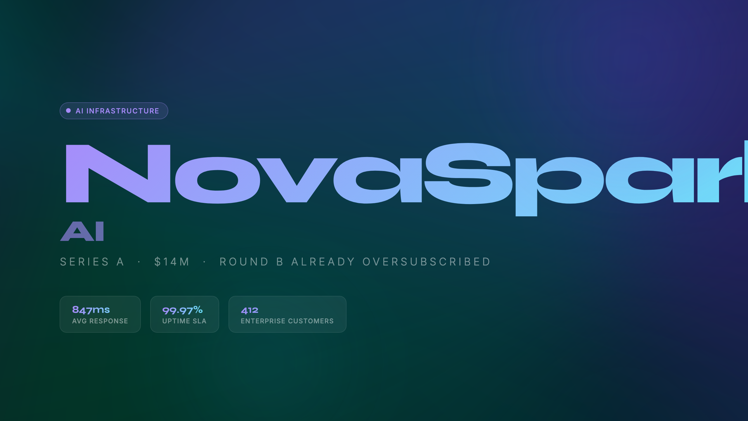 NovaSpark AI · Aurora Glass craft title