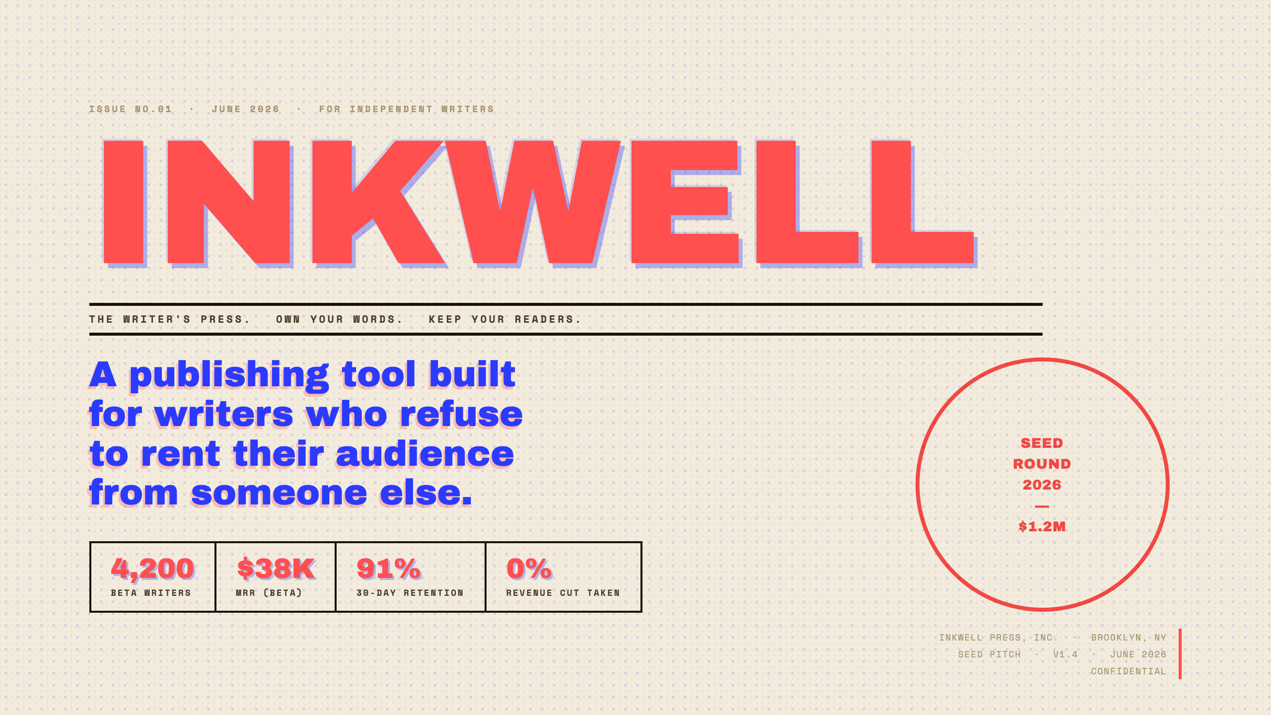 Inkwell title layout