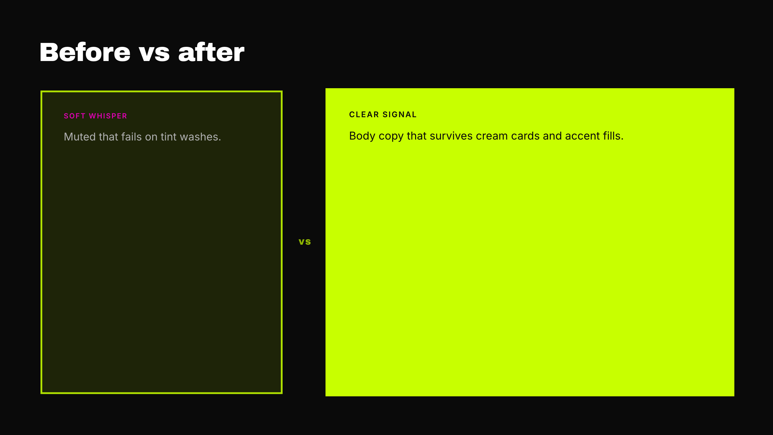 Pulse compare layout